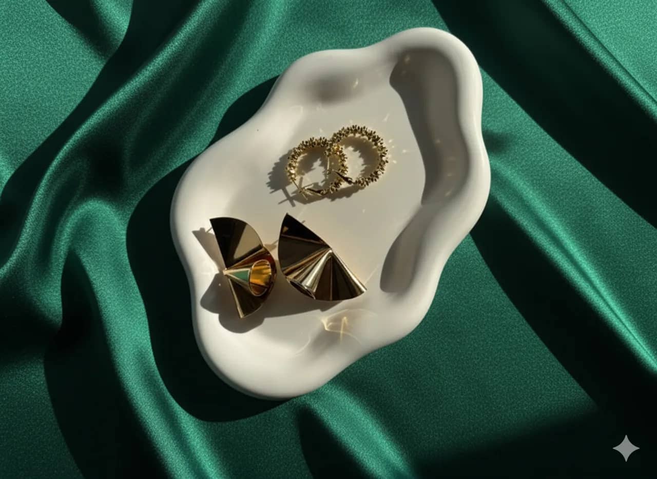 El Yapımı Dalgalı Takı Sunum Tabağı küçük görsel 2